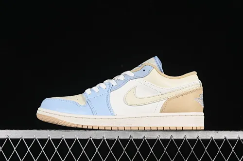 All categories Air Jordan Jordan series basketball shoes Air Jordan 1 Low G version pure original Air Jordan 1 Low OG AJ1 Joe 1 meter white brown low-top cultural basketball shoes HQ4186-111
